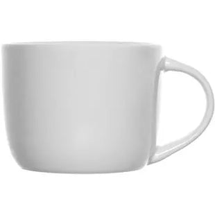 Olivia Cappuccino-Tasse mit 1c Druck, 280 ml - Zeitlos Weiß TK Gruppe® Grosshandel 
