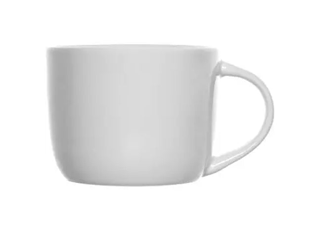 Olivia Cappuccino-Tasse mit 1c Druck, 280 ml - Zeitlos Weiß TK Gruppe® Grosshandel 