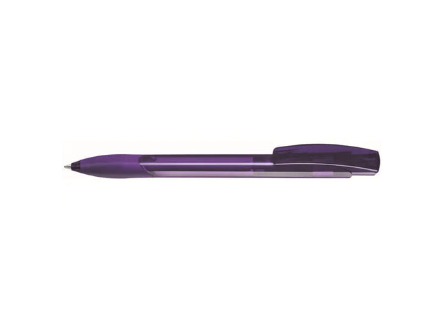 Omega Grip Transparenter Druckkugelschreiber in Violett – Eleganz & Funktionalität TK Gruppe® Grosshandel 