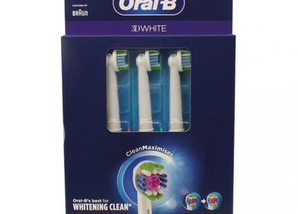 Oral B Bürstenköpfe 3D Weiß, 3er-Set – Strahlendes Lächeln, Tiefenreinigung TK Gruppe® Grosshandel 