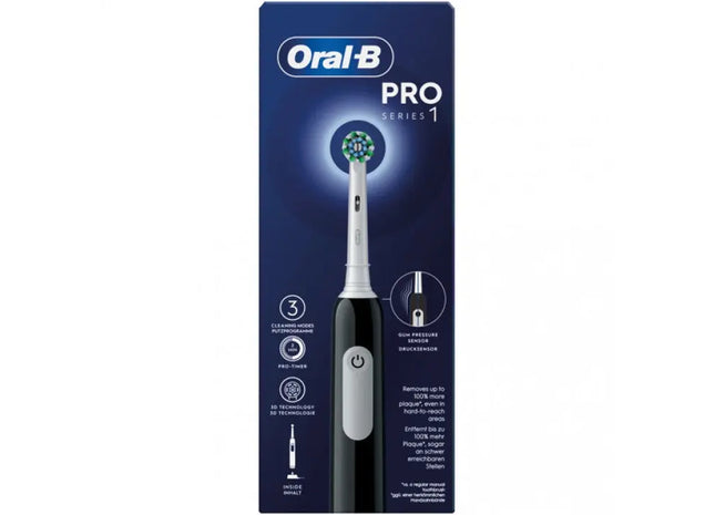 Oral B Pro Series 1 CrossAction Elektrische Zahnbürste, Schwarz: Effektive Reinigung TK Gruppe® Grosshandel 