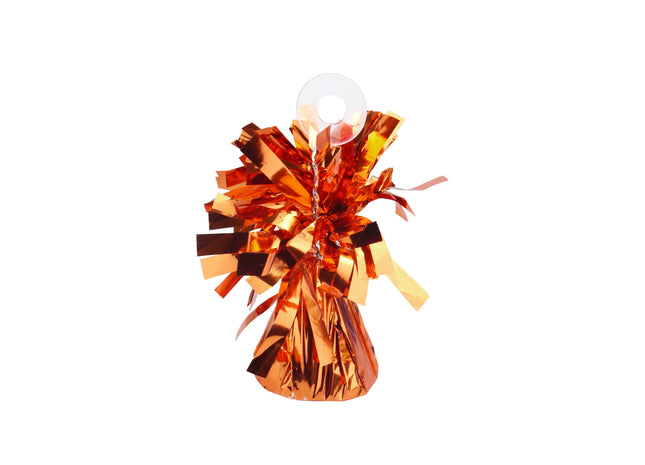 Orangefarbener Folienballon, Gewicht 85 g – stabiles Bodenmodell TK Gruppe® Grosshandel 