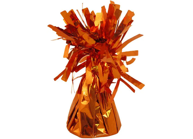 Orangefarbenes Ballongewicht 160G, Folien-Bodenbeschwerer für Luftballons TK Gruppe® Grosshandel 