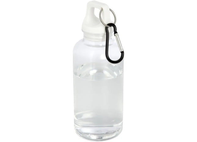 Oregon 400ml RCS-zertifizierte Trinkflasche aus recyceltem Kunststoff mit Karabiner - Weiß TK Gruppe® Grosshandel 
