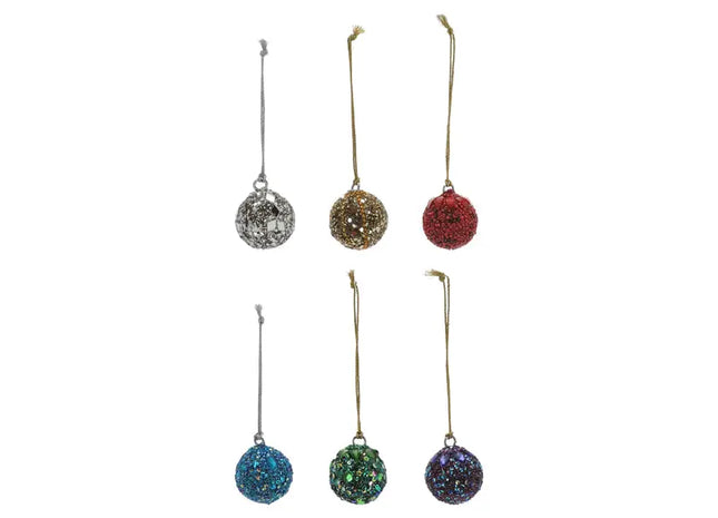 Orientalisches Set Kleine Hängekugeln, 6 Stück, 4cm TK Gruppe® Grosshandel 