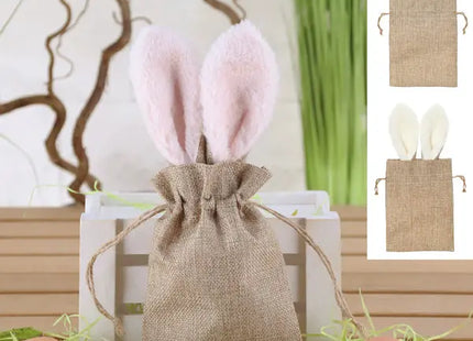 Originelle Beutelhasen, 2er-Set, ca. 28x13cm – Stilvolle Deko und Aufbewahrung TK Gruppe® Grosshandel 