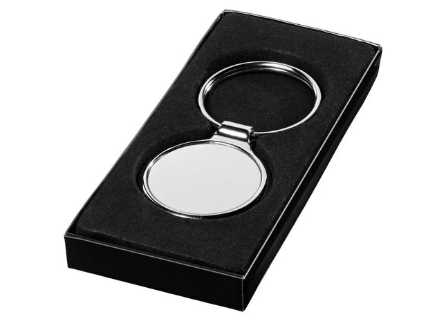 Orlene Circular Keychain - Silver - Stylish and Practical Key Accessory TK Gruppe® Grosshandel 
