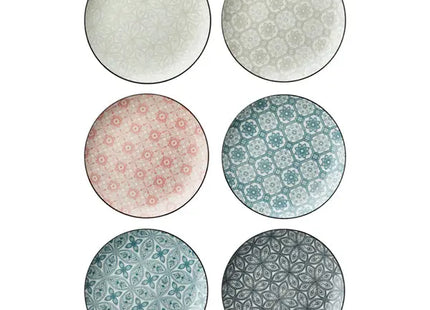 Ornament-Teller-Set, 6 Stück, Durchmesser ca. 27cm, Dekorative Essteller TK Gruppe® Grosshandel 