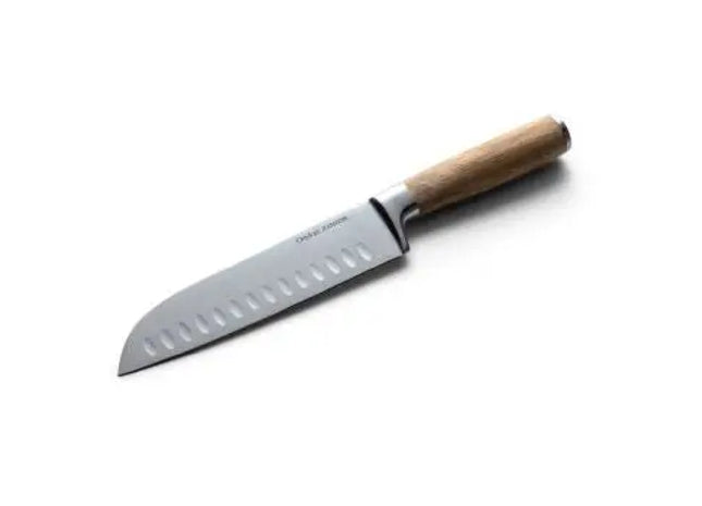Orrefors Jernverk Santoku Kochmesser, Holzgriff – Asiatische Präzision TK Gruppe® Grosshandel 