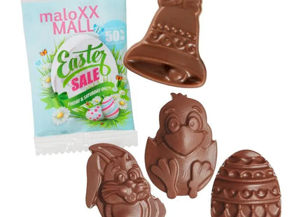 Oster-Schokoladenfiguren in klassischer Folie mit individuellem Druck TK Gruppe® Grosshandel 