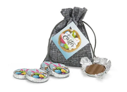 Oster-Schokotaler im Stoffbeutel - Süßes Geschenkset für die Feiertage TK Gruppe® Grosshandel 