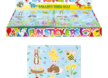 Osteraufkleber 10 x 11,5 cm – 12 Stück pro Karte, Bastelzubehör für Feiertage TK Gruppe® Grosshandel 