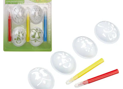 Ostereier Gestaltungs-Set – 7-teilige Schablonen für kreative Bemalung TK Gruppe® Grosshandel 