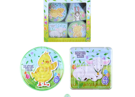 Osterlabyrinth-Puzzles 6,5 cm – 3 verschiedene Formen, lustige Denksportaufgaben für Kinder TK Gruppe® Grosshandel 