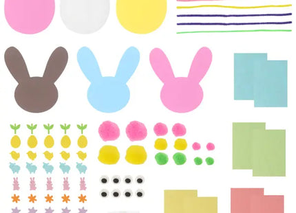Ostern Bastelpaket, 90-teiliges Kreativset für Festliche Dekorationen TK Gruppe® Grosshandel 