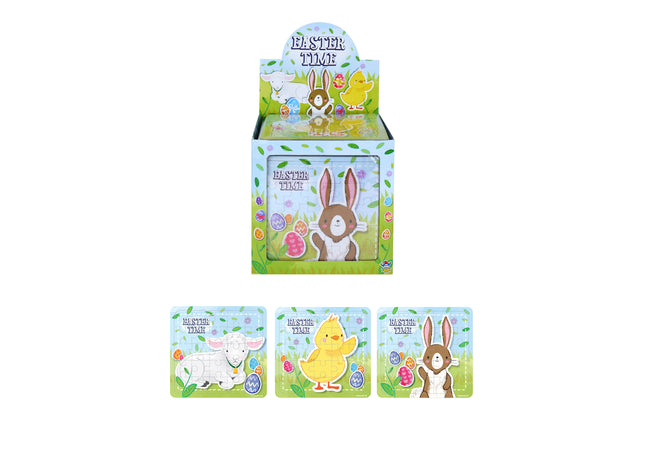 Osterpuzzle 13 cm x 12 cm – 3 verschiedene Designs, festliche Puzzles für Kinder TK Gruppe® Grosshandel 