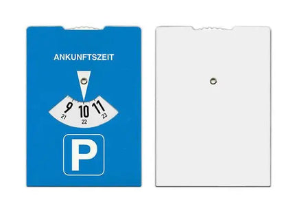 Österreichische Blau-Weiße Karton-Parkscheibe – Umweltfreundlich & Praktisch TK Gruppe® Grosshandel 