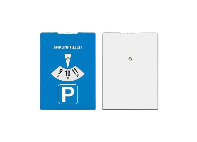 Österreichische Blau-Weiße Karton-Parkscheibe – Umweltfreundlich & Praktisch TK Gruppe® Grosshandel 