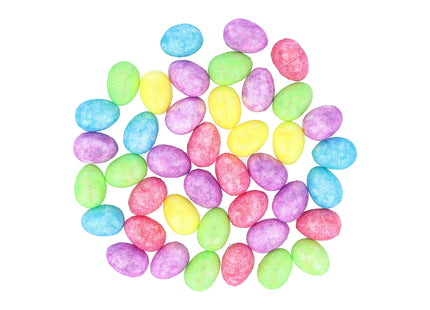 Osterset Glitzerschaum-Eier 2,5 cm x 1,5 cm – 5 verschiedene Pastellfarben, Bastelmaterialien für den Frühling TK Gruppe® Grosshandel 