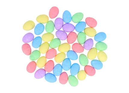 Osterset Schaumstoffeier 2,5 cm x 1,5 cm – 5 verschiedene Pastellfarben, Bastelmaterialien für Ostern TK Gruppe® Grosshandel 