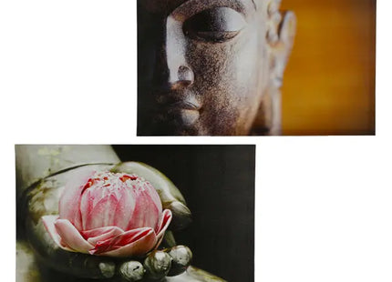 Outdoor Canvas Bilder Buddha, 2er-Set, 60x40 cm – Zen-Wandkunst | Spirituelle Deko TK Gruppe® Grosshandel 
