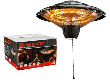 Outdoor Deckenheizstrahler, ca. 42cmD, 1500W - Effiziente Wärmequelle für Terrassenbereiche TK Gruppe® Grosshandel 