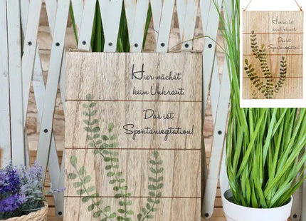 Outdoor Garden Plaque, Approx. 28x40 cm, Weather-Resistant TK Gruppe® Grosshandel 