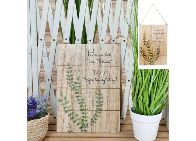 Outdoor Garden Plaque, Approx. 28x40 cm, Weather-Resistant TK Gruppe® Grosshandel 