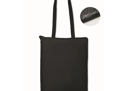 Outdoor Picknick-Decke PACAM - wasserfest, tragbar, schwarz TK Gruppe® Grosshandel 