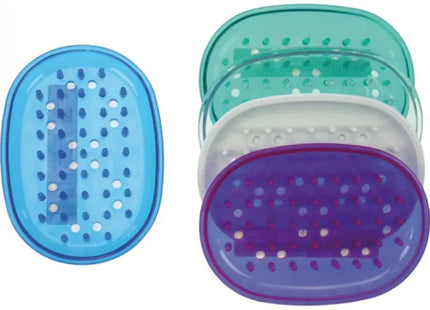 Oval Rubber Soap Tray, 12x8cm - Durable Soap Holder for Bathroom Sink Organization TK Gruppe® Grosshandel 