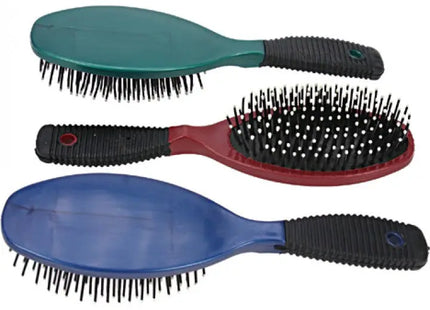 Ovale Massage-Haarbürste, 22cm mit Gummigriff - Fördert die Kopfhautgesundheit TK Gruppe® Grosshandel 