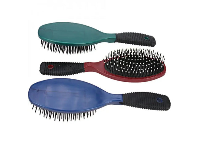 Ovale Massage-Haarbürste, 22cm mit Gummigriff - Fördert die Kopfhautgesundheit TK Gruppe® Grosshandel 