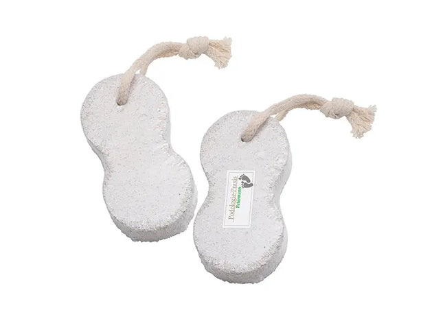 Ovaler Bimsstein in Grau mit Anpassbarem Sticker – Hautpflege-Tool TK Gruppe® Grosshandel 