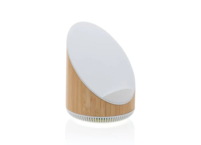 Ovate Bambus Lautsprecher 5W mit 15W Wireless Charger - Braun, Nachhaltig und Effizient TK Gruppe® Grosshandel 