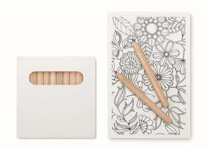 PAINT&RELAX Buntstifte-Malset in Weiß - Entspannen & Kreativ sein TK Gruppe® Grosshandel 