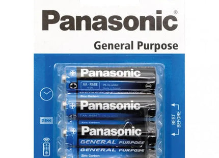 PANASONIC R6 Mignon AA Batterien, 4er-Pack auf Karte - Zuverlässige Langzeitenergie TK Gruppe® Grosshandel 