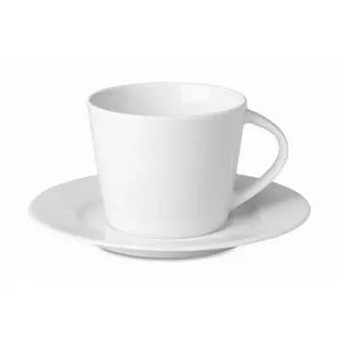 PARIS Cappuccino-Set, Tasse und Untertasse, 250 ml - Elegantes Weiß TK Gruppe® Grosshandel 