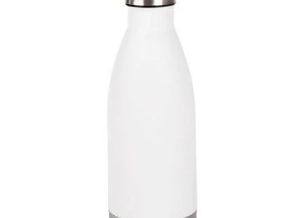 PARKY Wasserflasche in Silber und Weiß - Stilvoll & Praktisch für Unterwegs TK Gruppe® Grosshandel 
