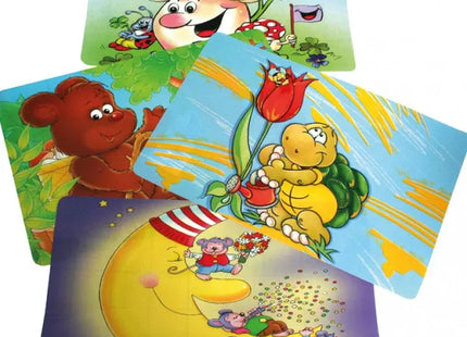 PE Platzset mit Kindermotiven, 43x28cm, 4 verschiedene - Lustige Unterlage für Kinder beim Essen TK Gruppe® Grosshandel 