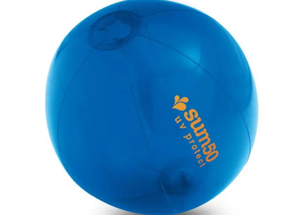 PECONIC Aufblasbarer Strandball aus Transparentem PVC in Blau TK Gruppe® Grosshandel 