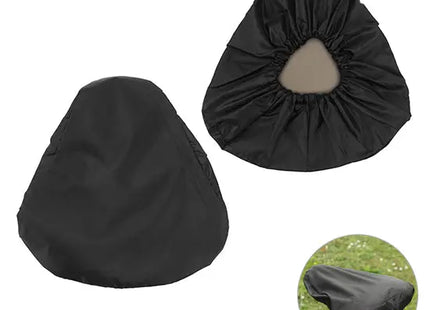 PET Fahrrad Sattelschutz - schwarz Wasserfester, langlebiger Sattelschoner aus recyceltem Material TK Gruppe® Grosshandel 