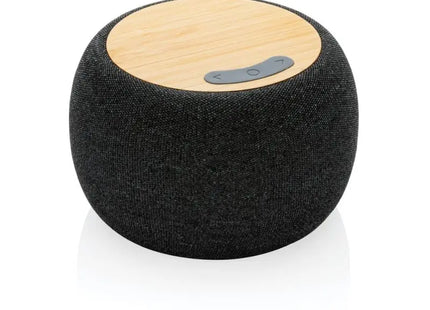 5W Lautsprecher aus RCS rPlastik/PET & Bambus - Anthrazitfarben TK Gruppe® Grosshandel 