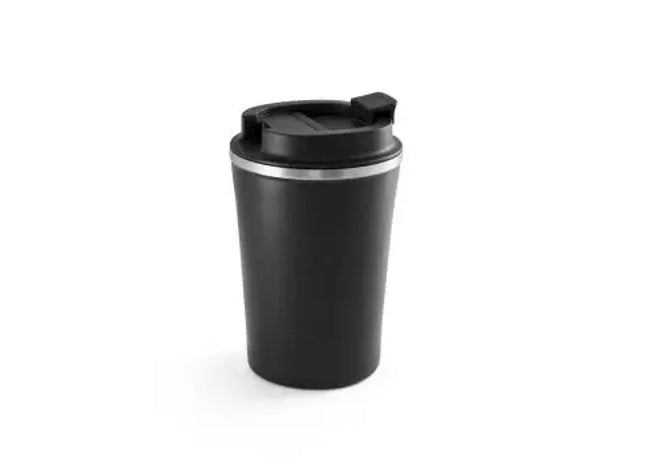 PHELPS 470ml Edelstahl & PP Reisebecher – Robustes Schwarz TK Gruppe® Grosshandel 