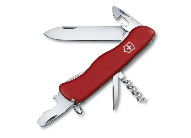 PICKNICKER Schweizer Taschenmesser: Rot, Vielseitig, Praktisch für Outdoor und Picknick TK Gruppe® Grosshandel 