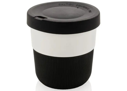 PLA Coffee-To-Go Becher 280ml in Schwarz: Öko-Freundlich & Stilvoll TK Gruppe® Grosshandel 