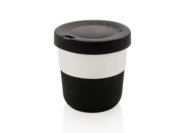 PLA Coffee-To-Go Becher 280ml in Schwarz: Öko-Freundlich & Stilvoll TK Gruppe® Grosshandel 