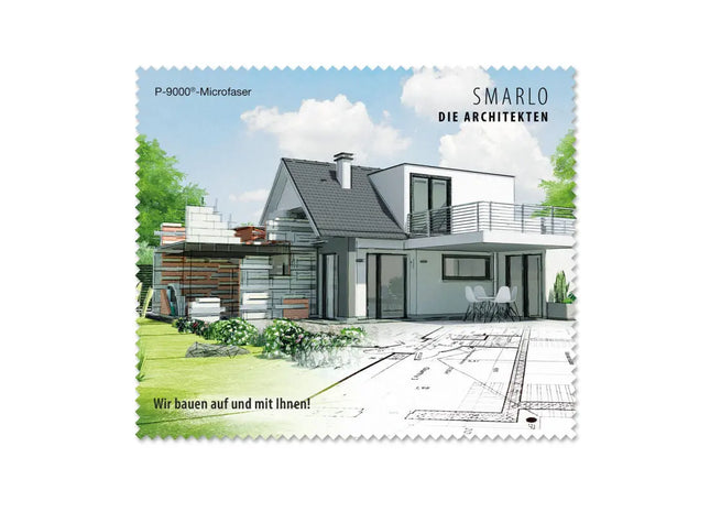 POLYCLEAN Brillenputztuch 18x15 cm – Digitaldruck & Streifenfrei TK Gruppe® Grosshandel 