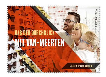 POLYCLEAN Digital bedrucktes Brillenputztuch 21x15 cm TK Gruppe® Grosshandel 