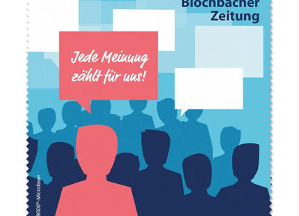 POLYCLEAN Mikrofaser Brillenreinigungstuch, 18x18 cm, mit Digitaldruck TK Gruppe® Grosshandel 