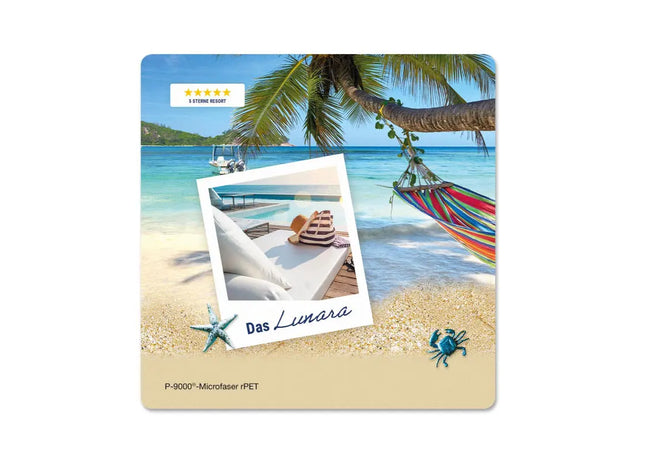 POLYCLEAN rPET Bildschirmtuch 15x15 cm mit Digitalaufdruck TK Gruppe® Grosshandel 